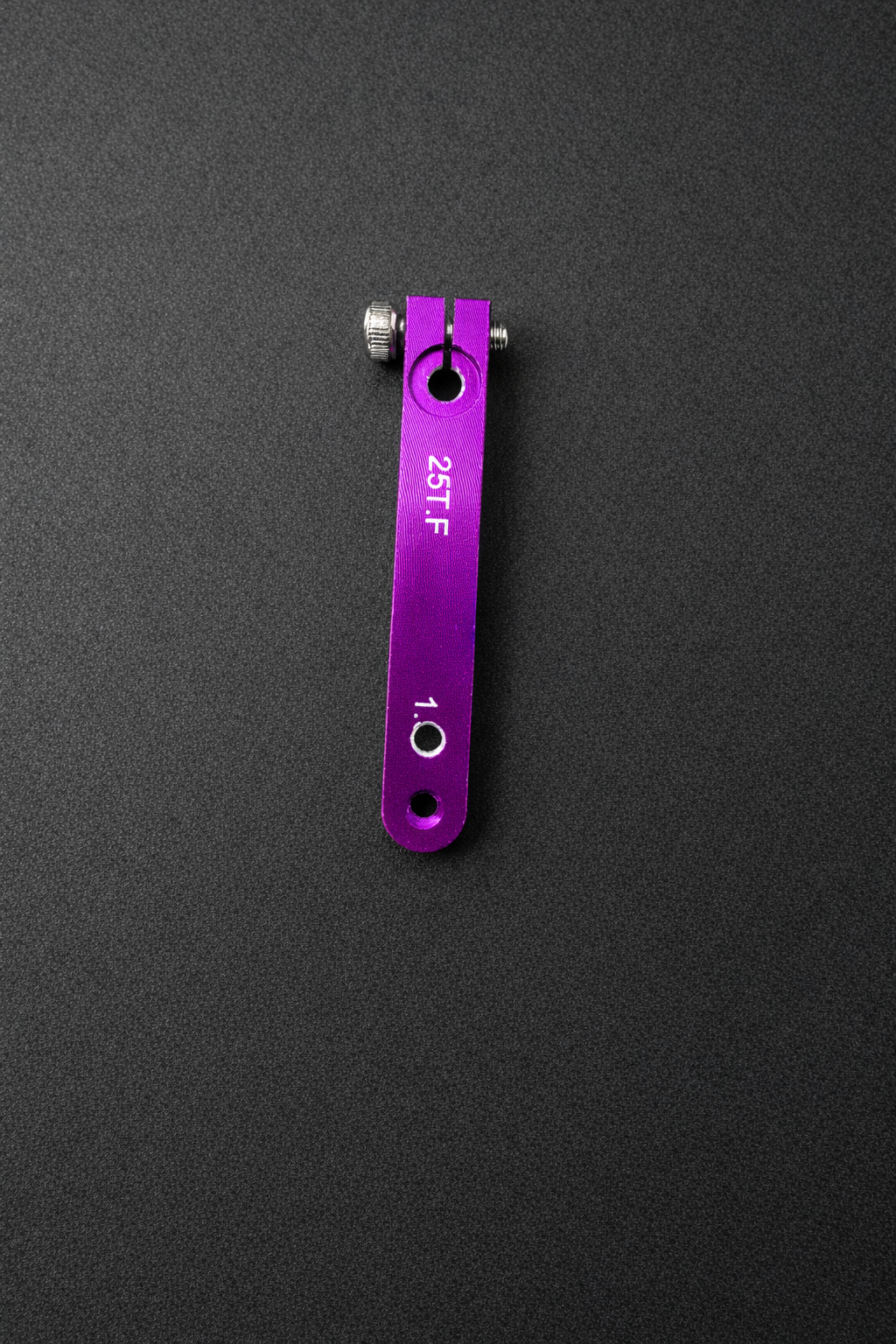 Aluminum servo arms 25T purple fit EA servos and Futaba – Elite