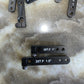 Aluminum servo arms 25T Black.  Fit EA and Futaba servos.