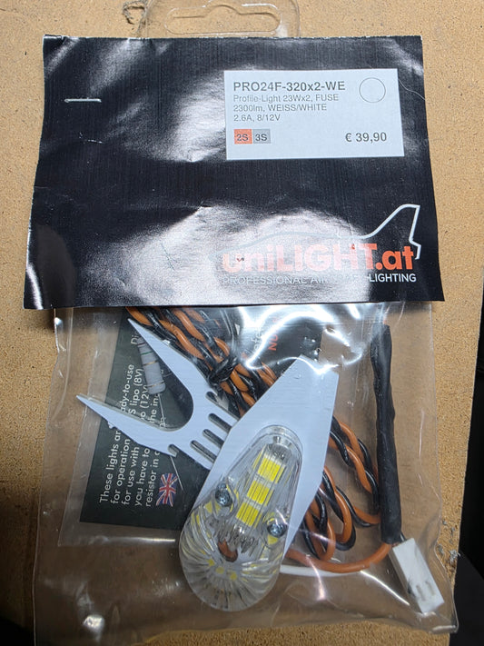 Unilight 24mm PRO Strobe light, 32Wx2, T-Fuse