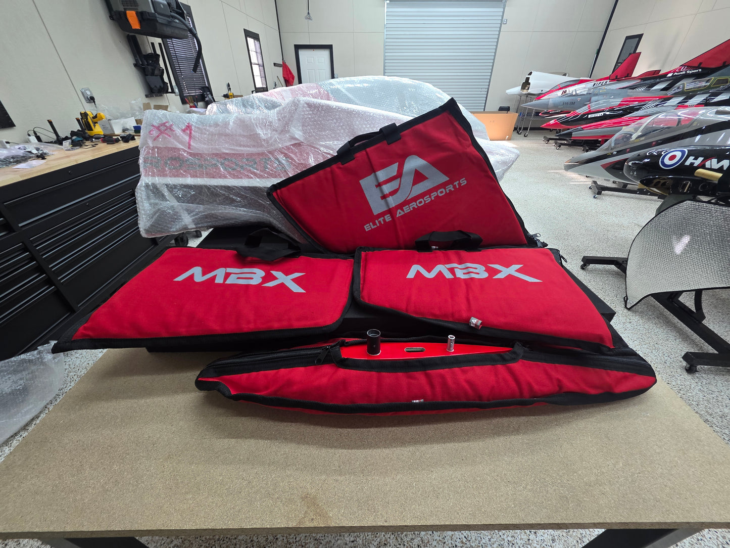 EA CUSTOM CANVAS wing bags, stab bags, fin bag (ONLY AVAILABLE AT TIME OF MODEL ORDER)
