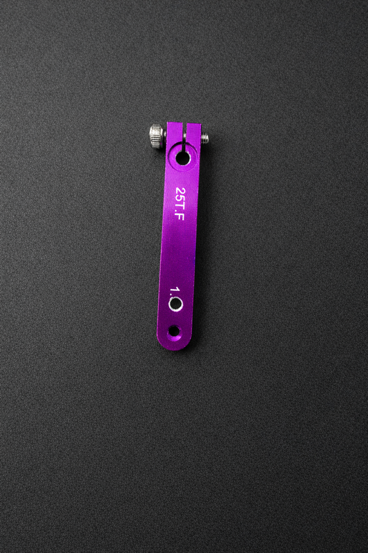 Aluminum servo arms 25T purple fit EA servos and Futaba