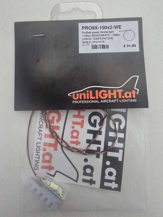 Unilight 9mm PRO Strobe Light, 10Wx2, SHORT