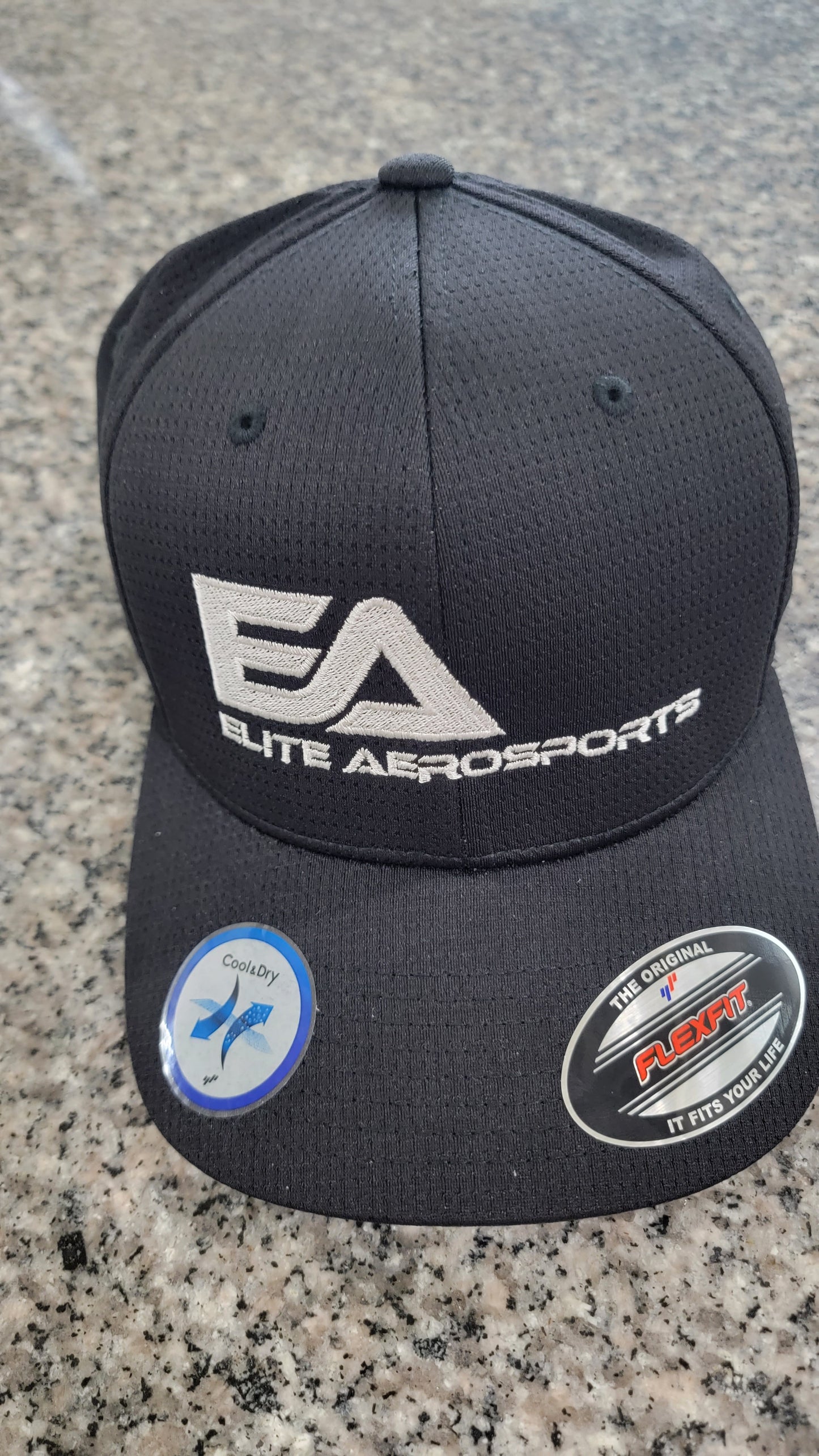 EA Cool and Dry Flexfit cap.  One size fits all.